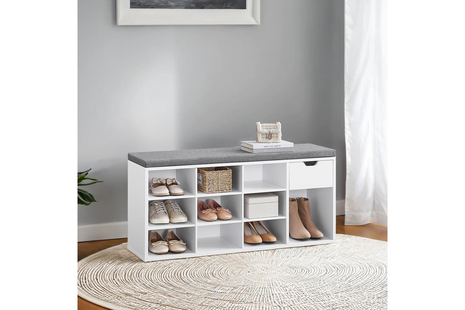 Vasagle Shoe Bench | Storage Bench | Particleboard Mdf | 104cm