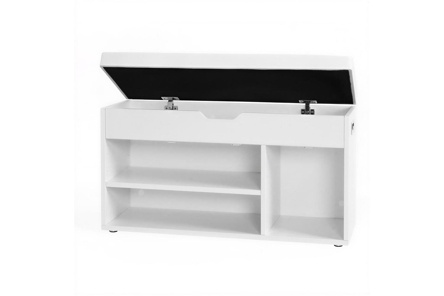 Vasagle Shoe Bench | Storage Bench | Particleboard & Pu Leather | 80cm