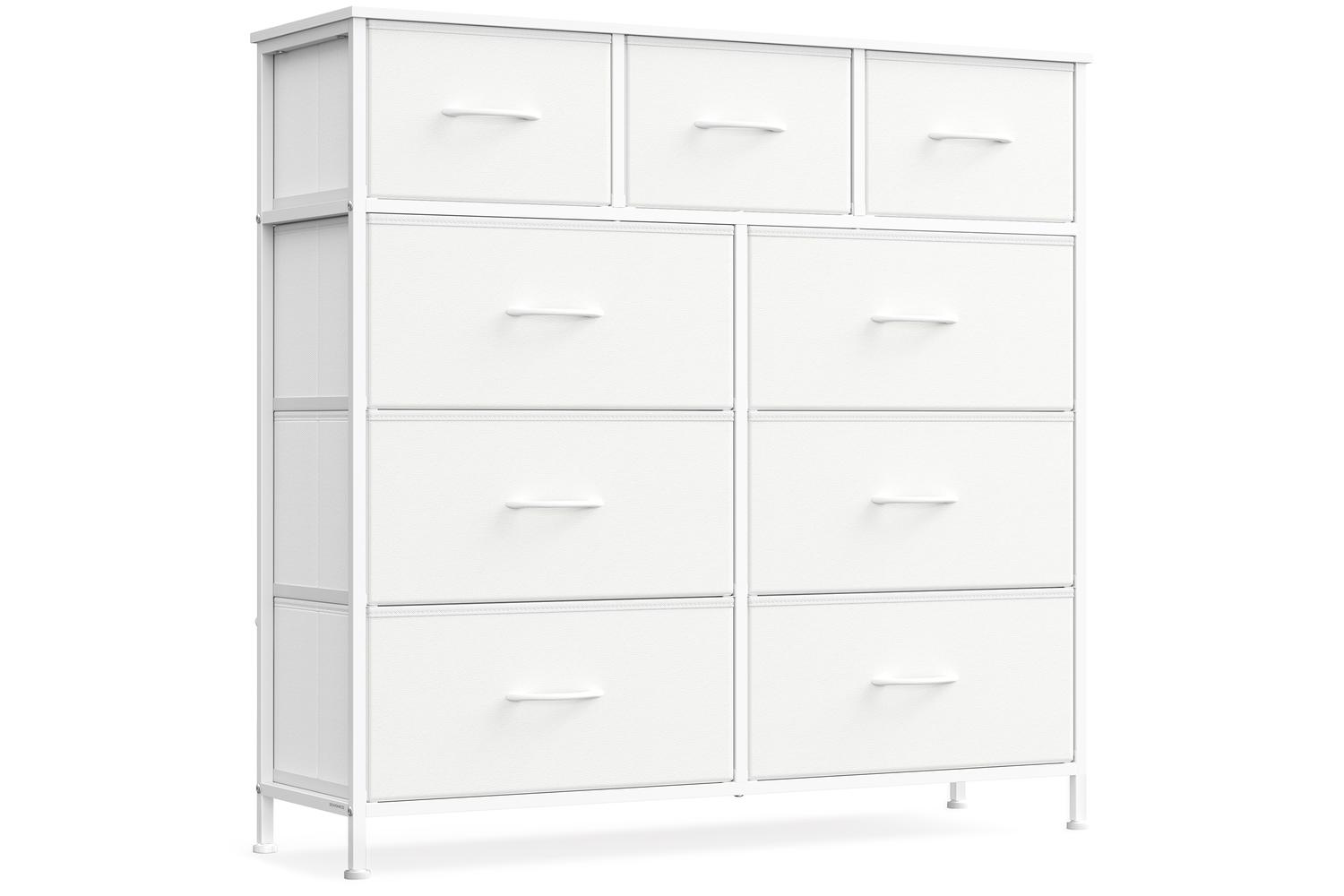 Songmics Drawer Dresser | Chest Of Drawers | Steel, Mdf, Textile | 6 Large + 3 Small Drawers
