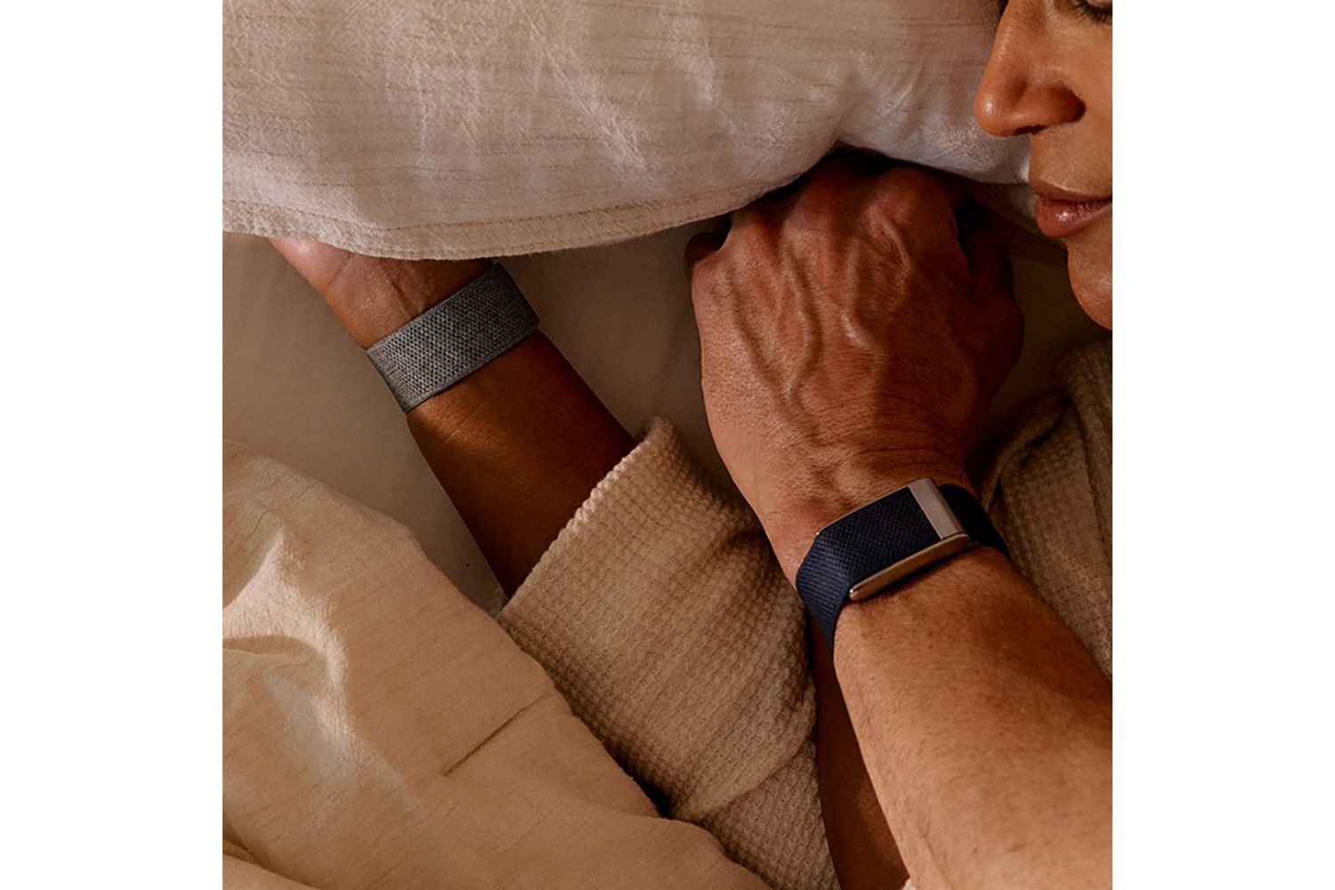 Whoop MG SuperKnit Luxe Band | Compatible with One, Peak, Life | Midnight/Titanium