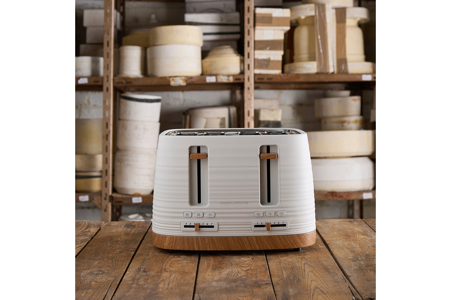 Morphy Richards Clay 4 Slice Toaster | 243102 | White