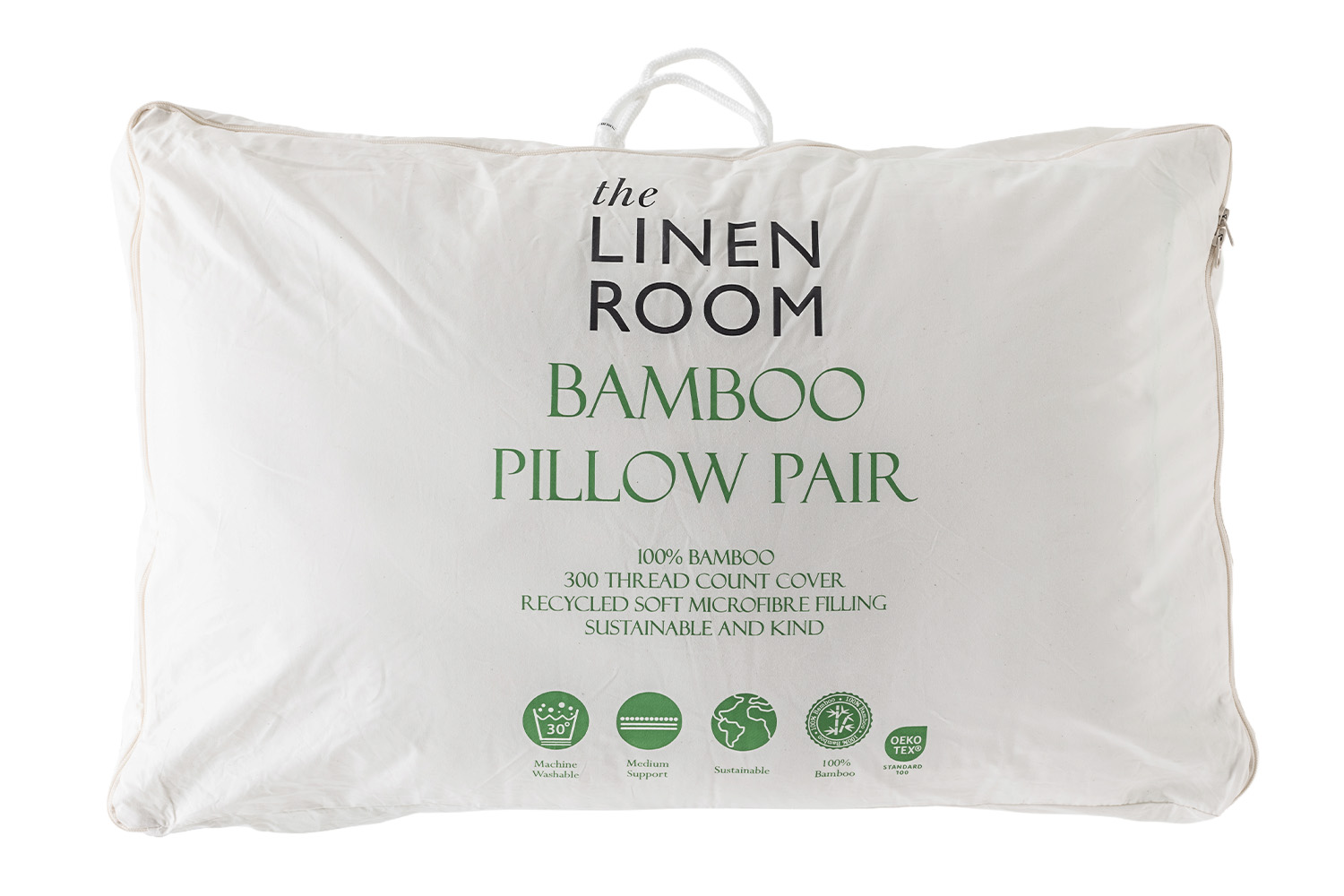 The Linen Room | Bamboo Pillow | Twin Pack