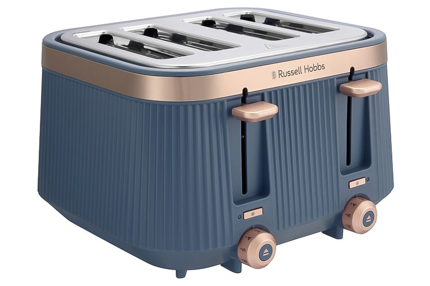 Russell Hobbs Bronte 4 Slice Toaster | 26772 | Navy Blue