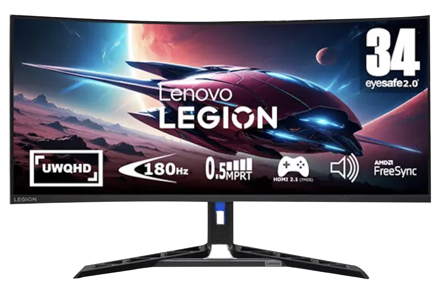 Lenovo Legion R34w-30 34" UWQHD Gaming Monitor | 67C7GACBUK