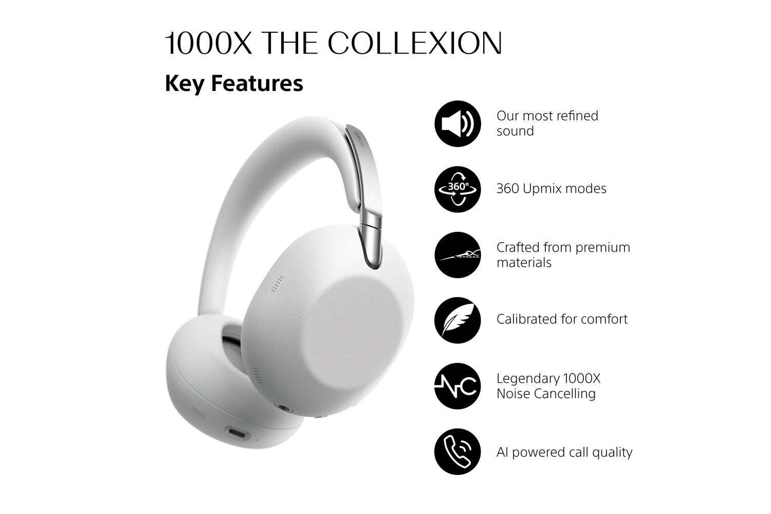 SONY 1000X The Collexion - Platinum | WH1000XXW.CE7