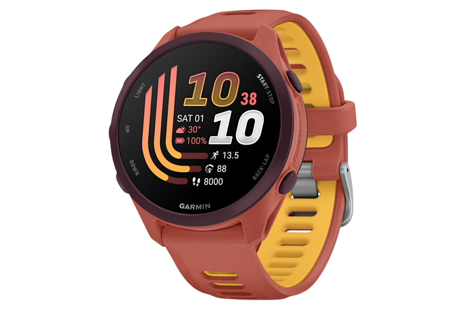 Garmin Forerunner 170 Music | 42.6 mm | Red Pink/Mango Band
