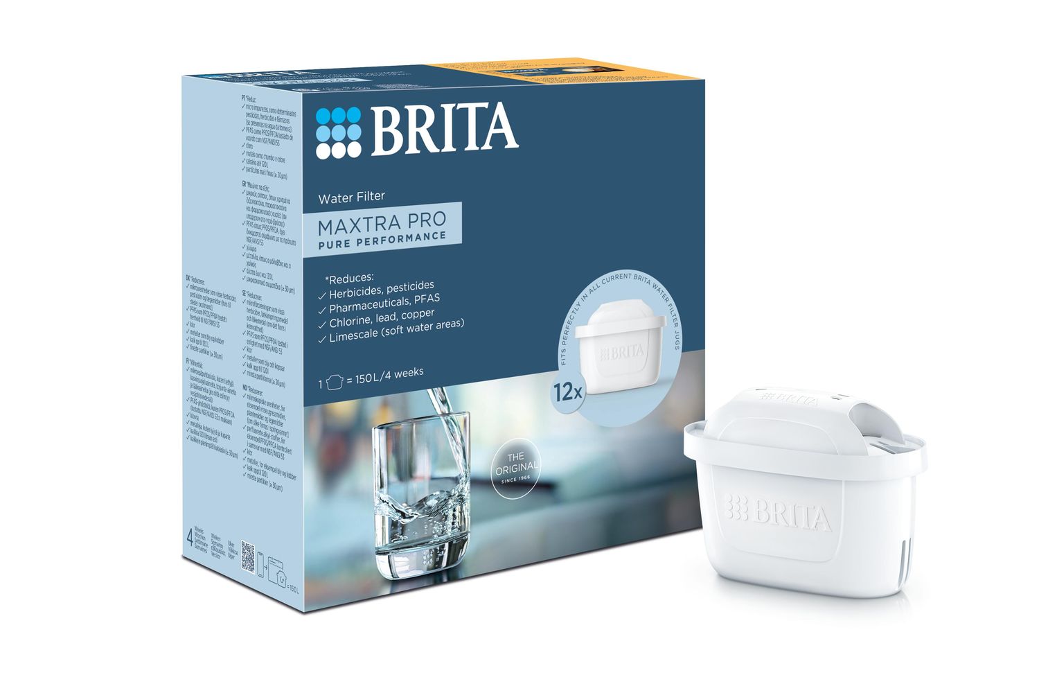 Brita Maxtra Pro Pure Performance | Water Filter Cartridges | 12 Pack