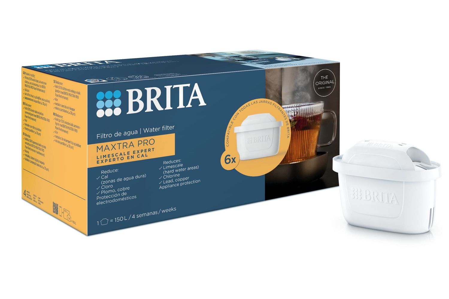 Brita Maxtra Pro Limescale Expert | Water Filter Cartridges | 6 Pack