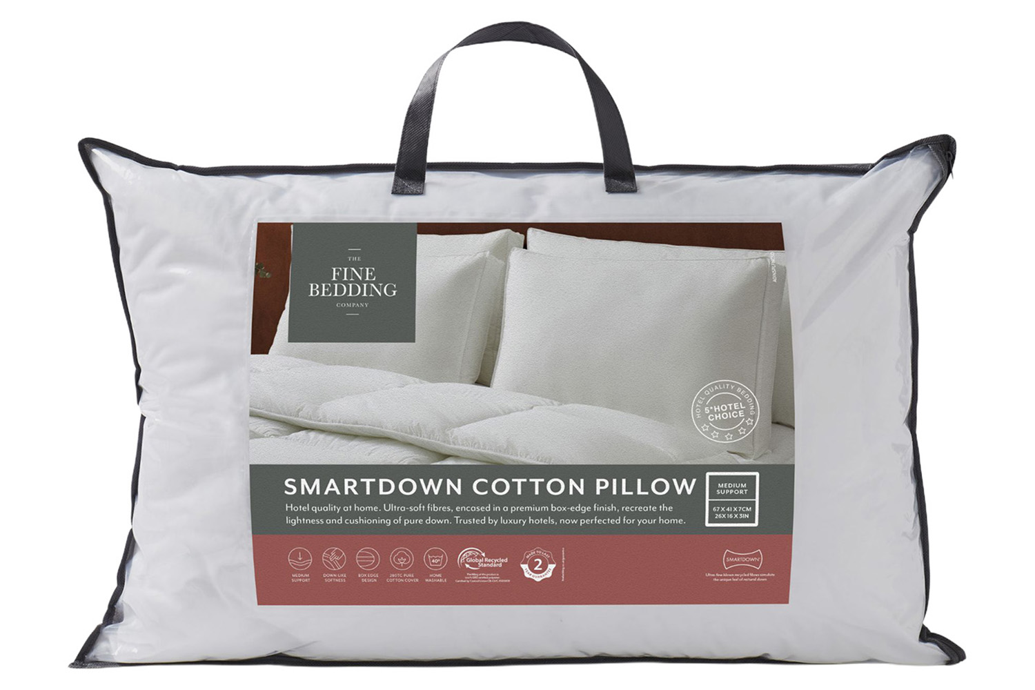 The Fine Bedding Company | Smartdown Cotton Pillow