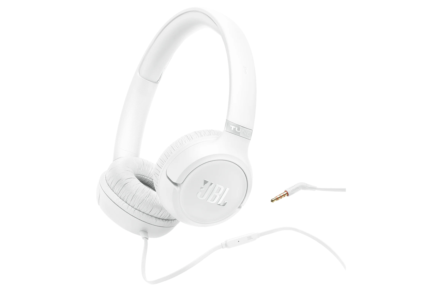 JBL Tune 530  On-Ear Wired Headphones | White