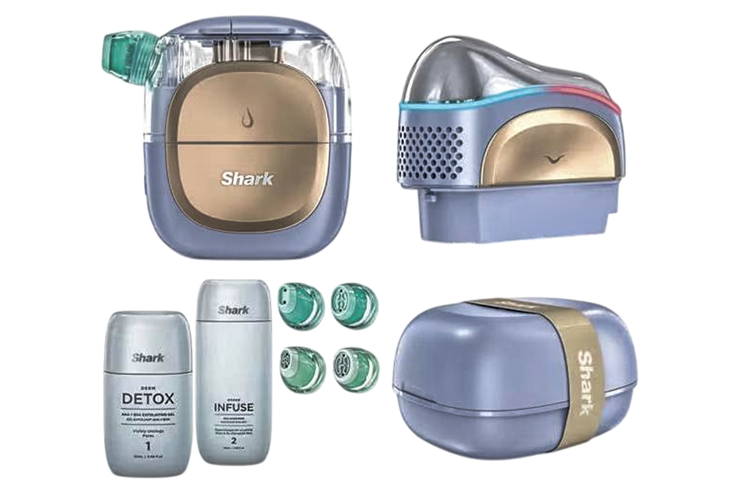 Shark FacialPro Glow Glow-Boosting At-Home Facial System | Spa Purple