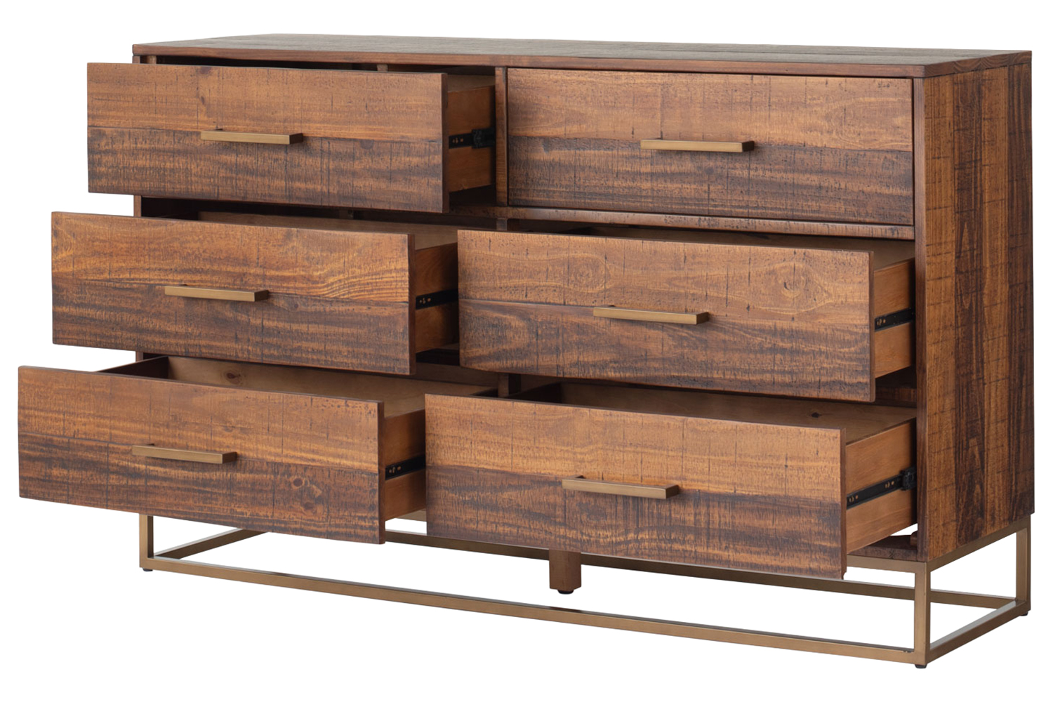 Retreat Dresser | 6 Drawer | Walnut Effect