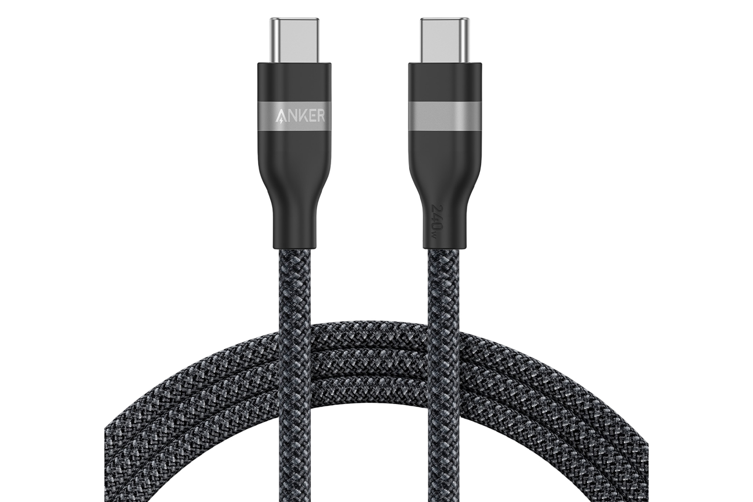 Anker 240W Upcycled-Braided USB-C to USB-C Cable | Black