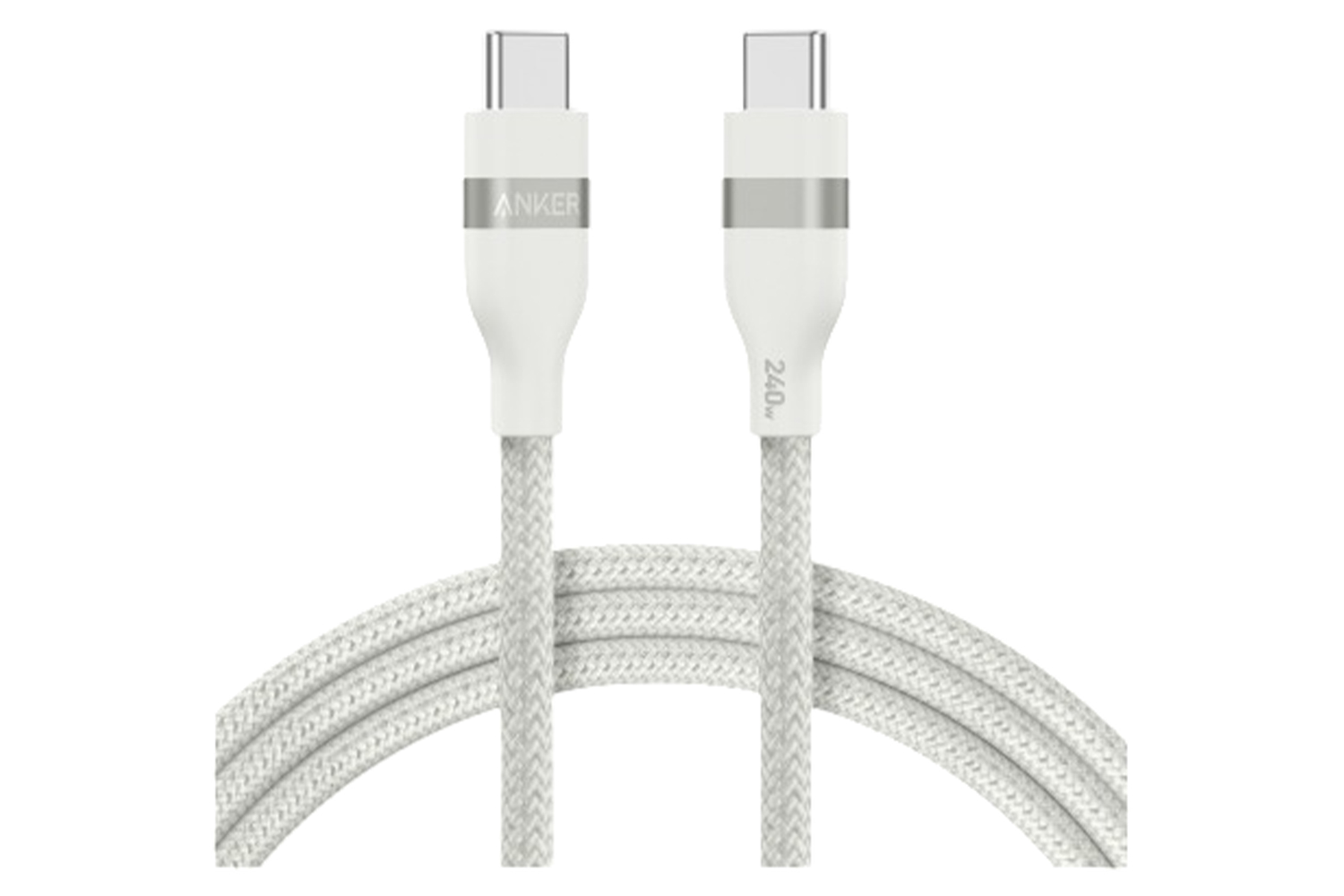Anker 240W Upcycled-Braided USB-C to USB-C Cable | White