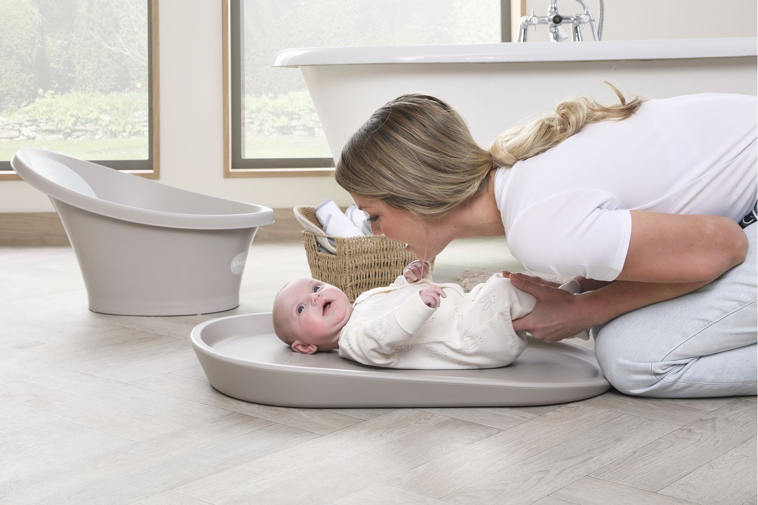 Shnuggle Squishy Changing Mat | Baby Changing Mat | Foam | Taupe