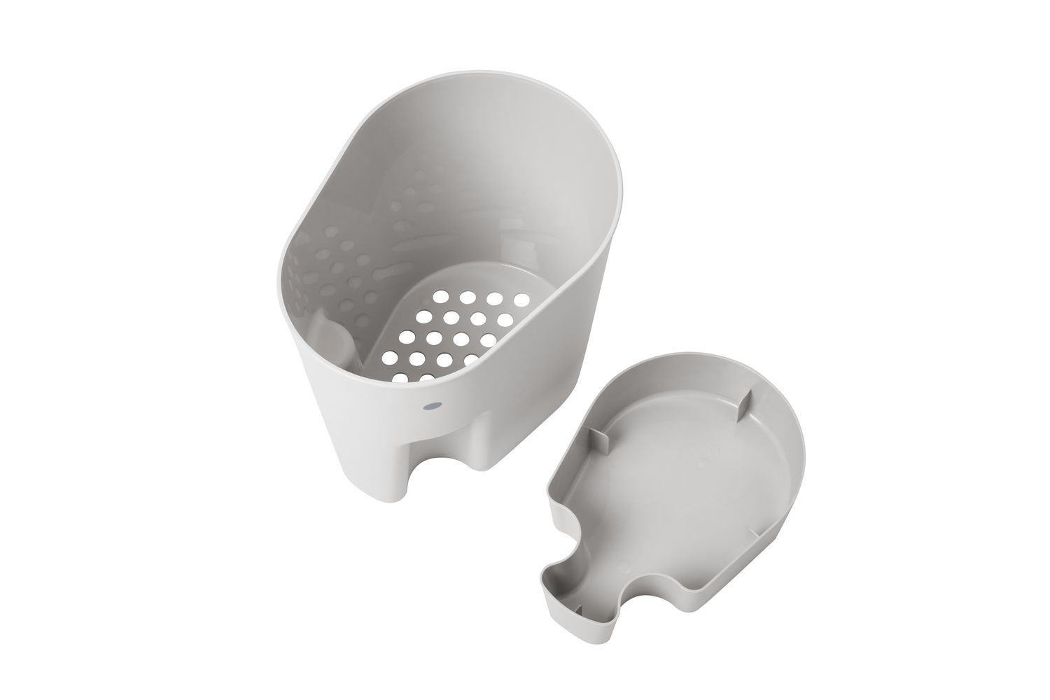 Shnuggle Ellie Bath Toy Drying Caddy | Bath Toy Storage | Recycled Plastic | Taupe