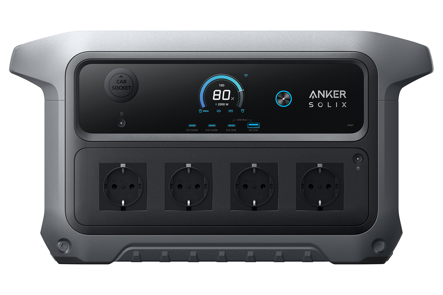 Anker Solix C2000 AC Portable Power Station | 800W | A17832A1