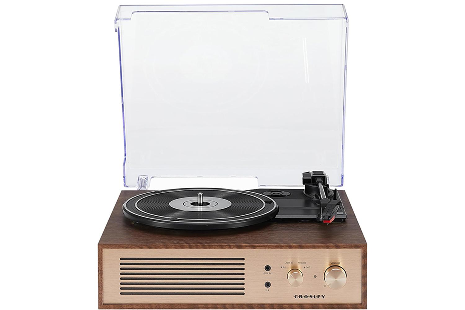 Crosley Miles Record Player Turntable | Bluetooth In Out | Walnut