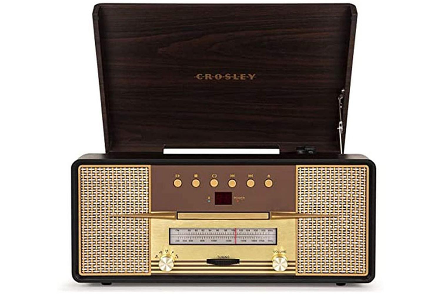 Crosley Rhapsody Entertainment Center | Record Player | Mahogany