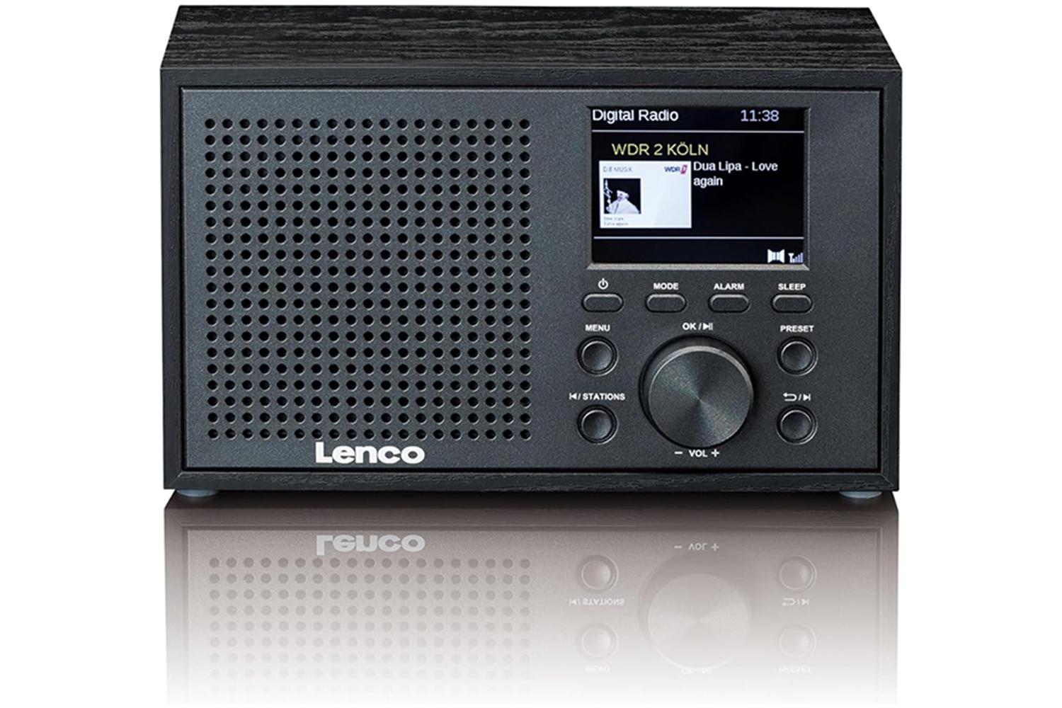 Lenco Dar-017bk Dabfm Radio | Bluetooth | Wooden Casing | Black
