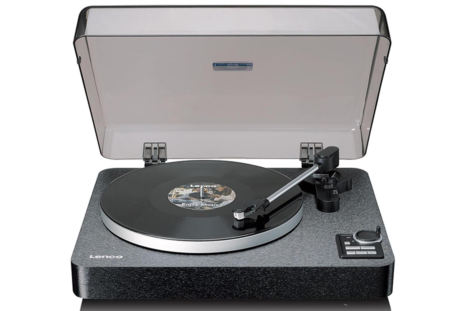 Lenco Lbta-165bk Record Player | Fully Automatic | Bluetooth | Metal Platter & Tonearm | Black