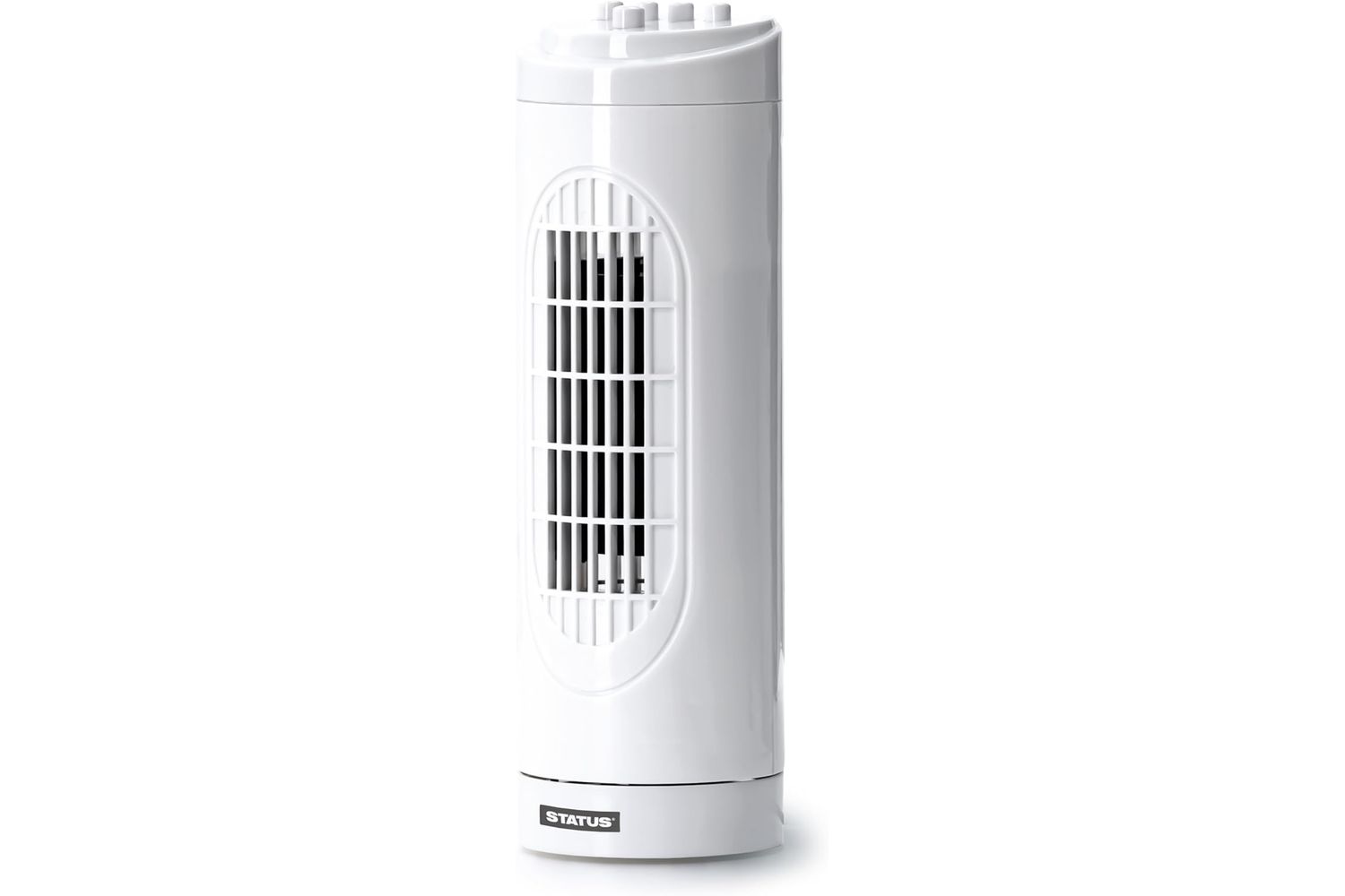 Status 14 White Tower Fan | Desk Fan | White | 14 Inch
