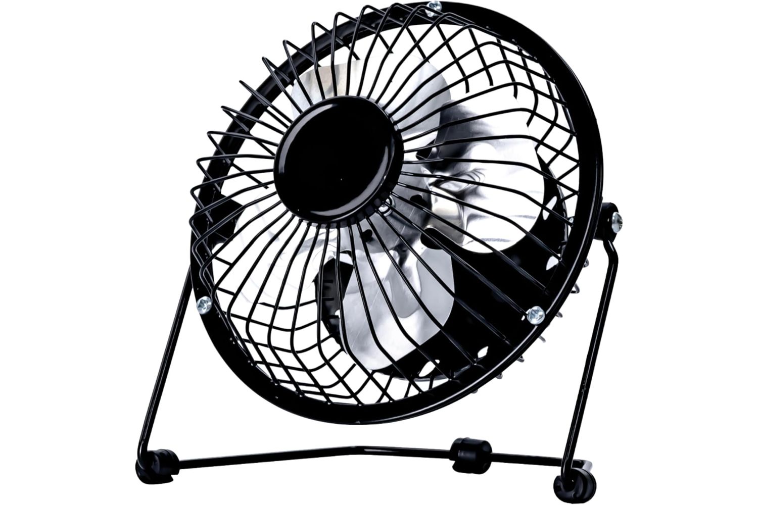 Status 4 Usb Mini Fan Black | Desk Fan | Metal Frame | 4 Inch