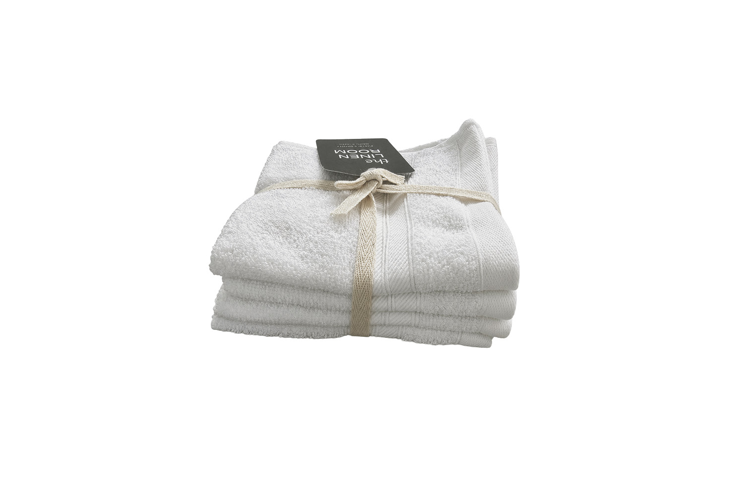 Cotton Terry Face Towel | 4 Pack | White
