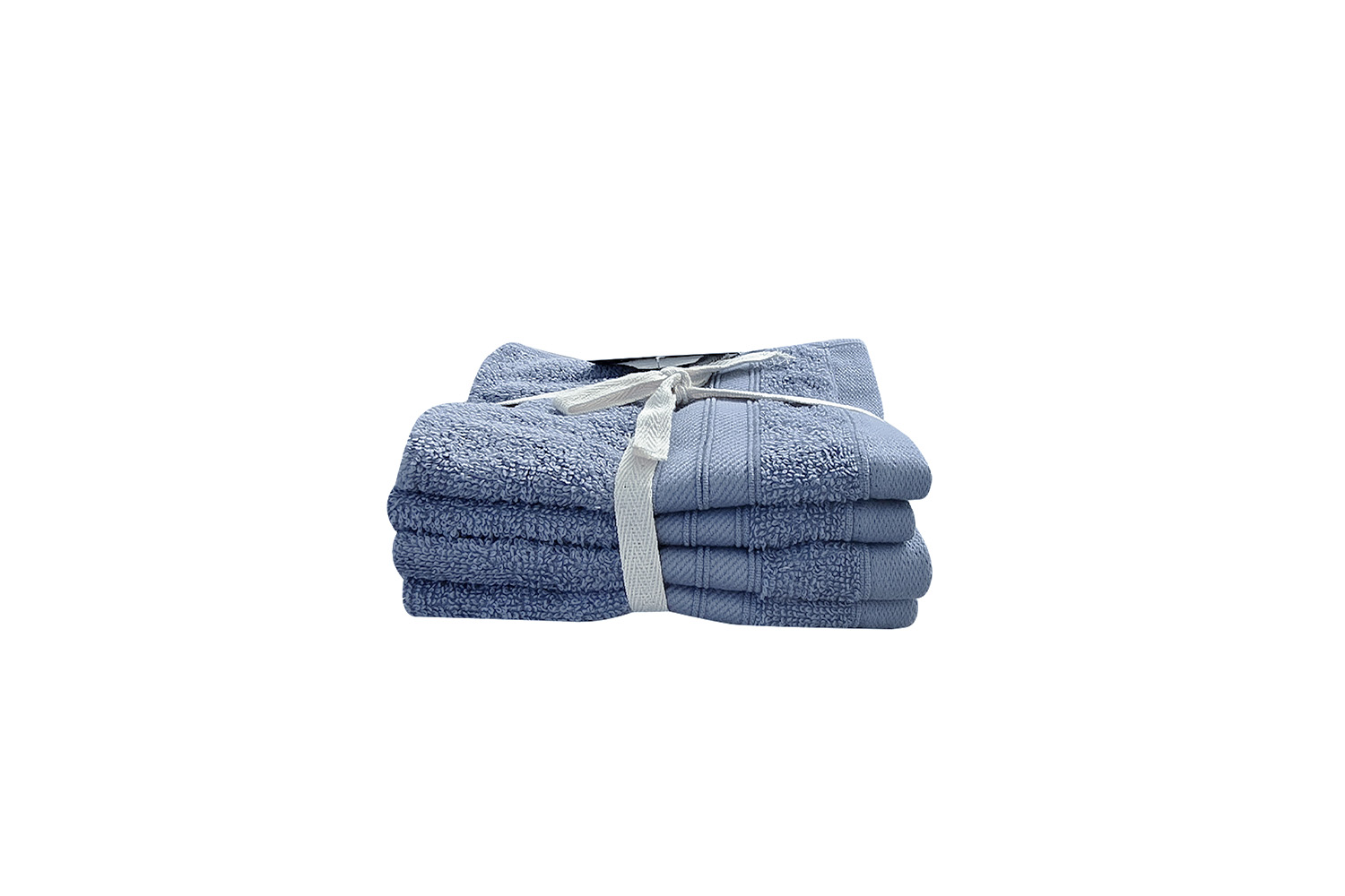 Cotton Terry Face Towel | 4 Pack | Denim