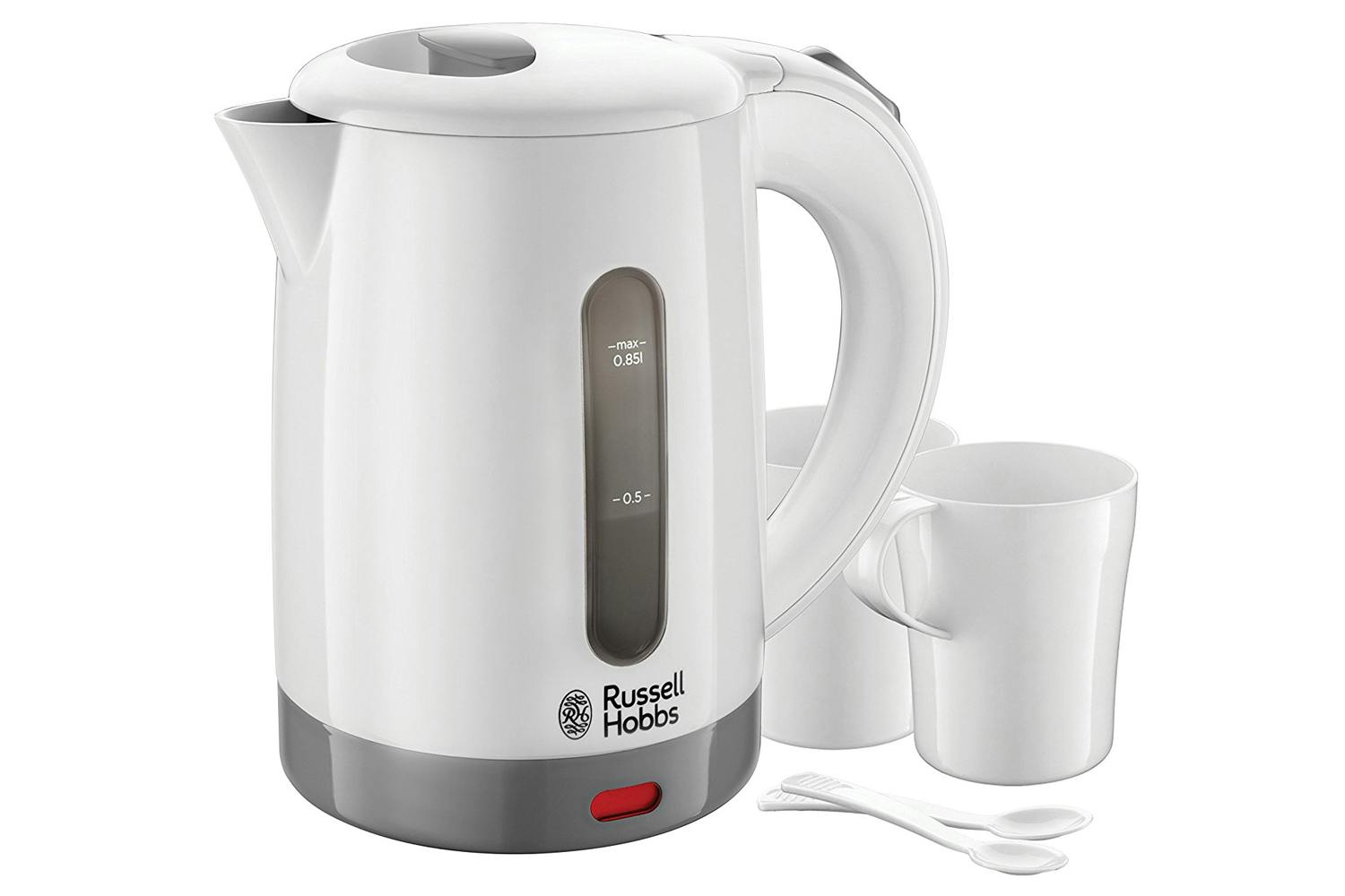 Russell Hobbs 0.85L Compact Travel Kettle | 23840 | White