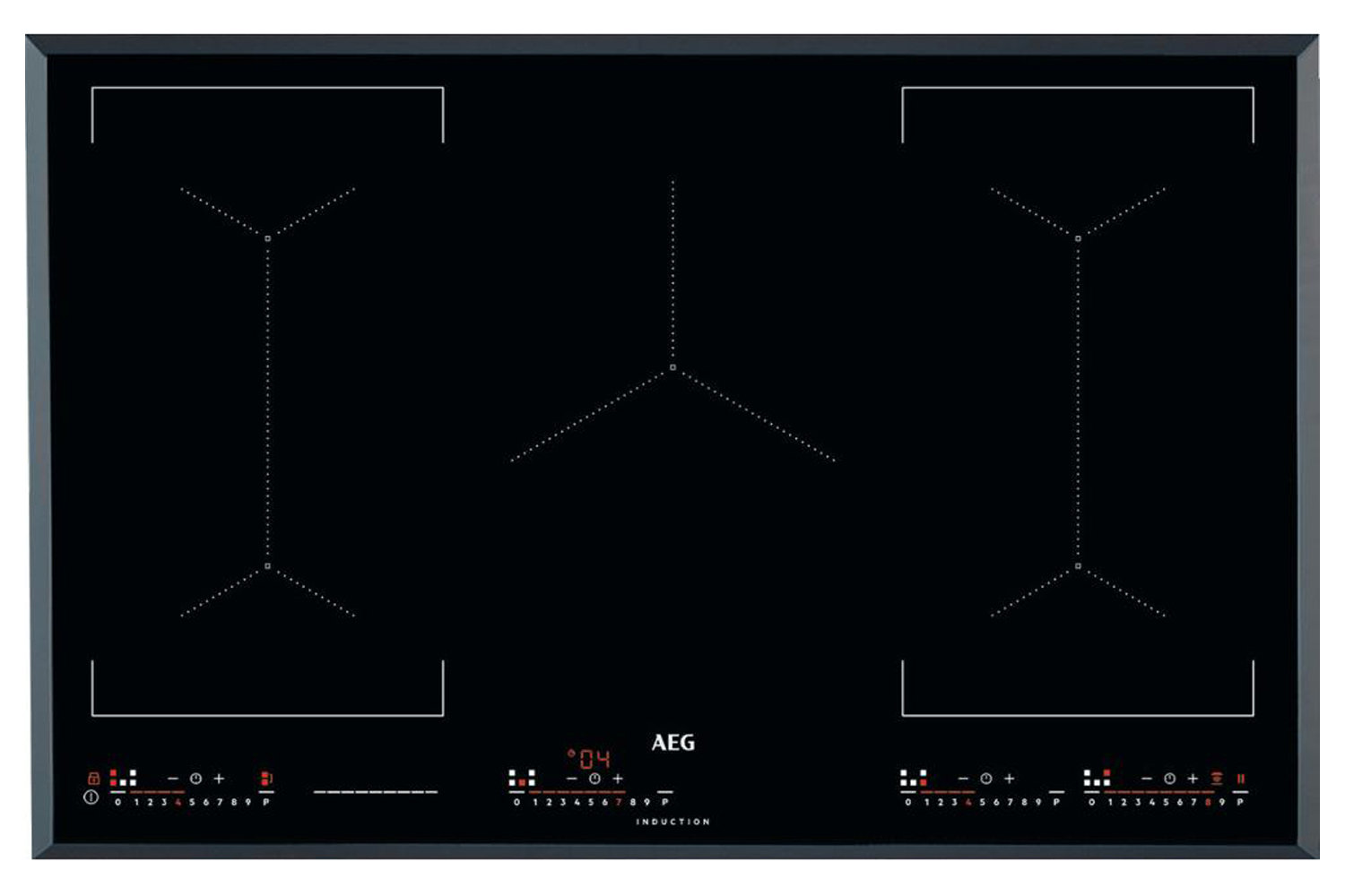 AEG Maxisense 80cm Built-in Induction Hob | IKE85651FB