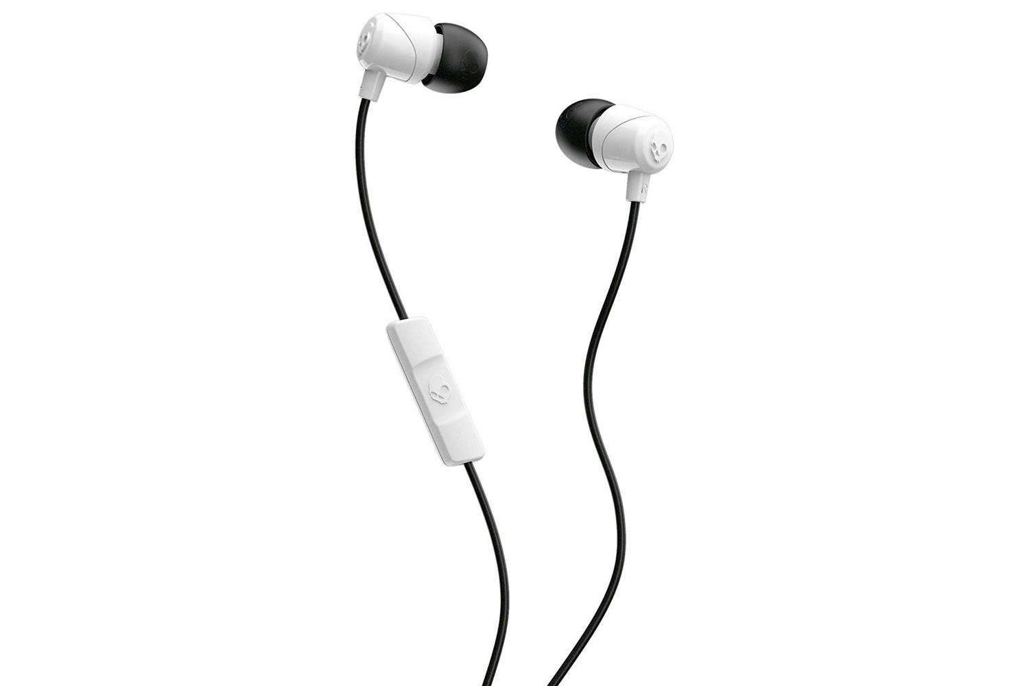 Skullcandy Jib In-Ear Earbuds with Microphone | White/Black