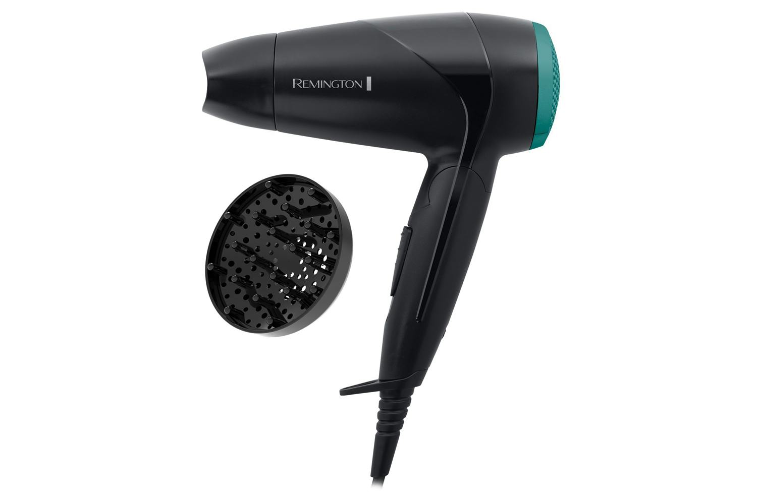 Remington On The Go Compact Hair Dryer | Black/Green