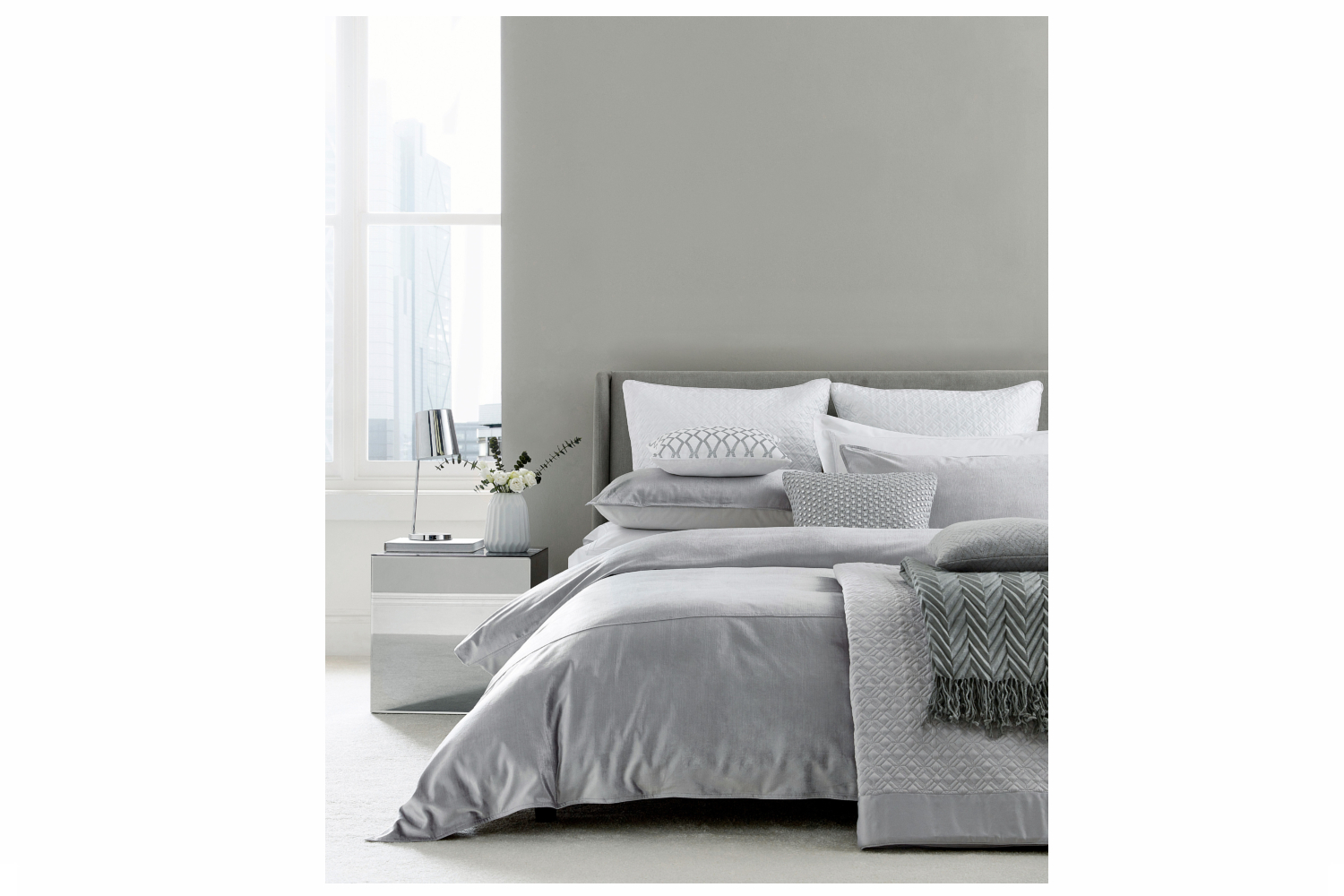 Samsara Duvet Cover Super King Size Platinum Ireland