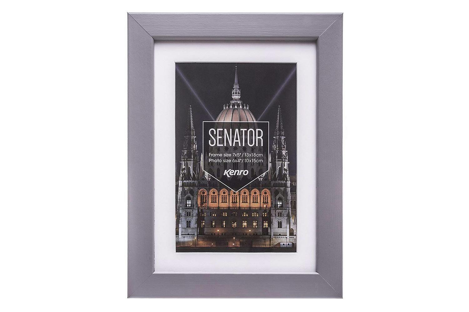 Kenro Senator Grey Photo Frame | 10x12/8x10"