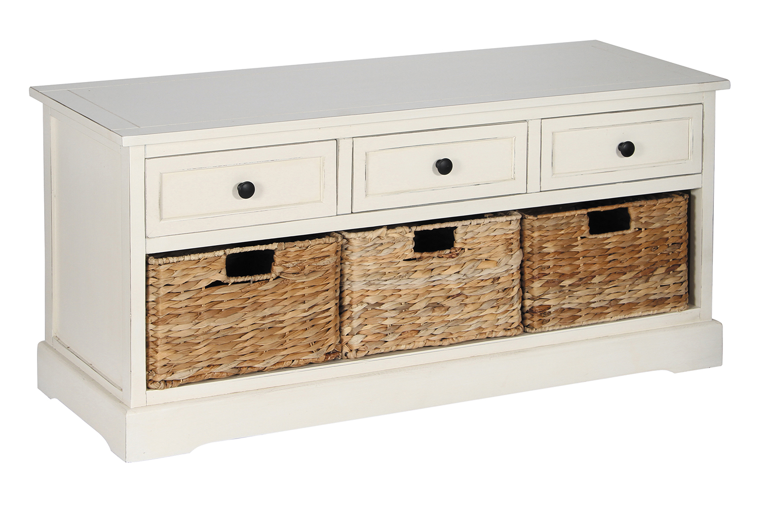 Pacific Chest 3 Drawer 3 Basket Cream Ireland