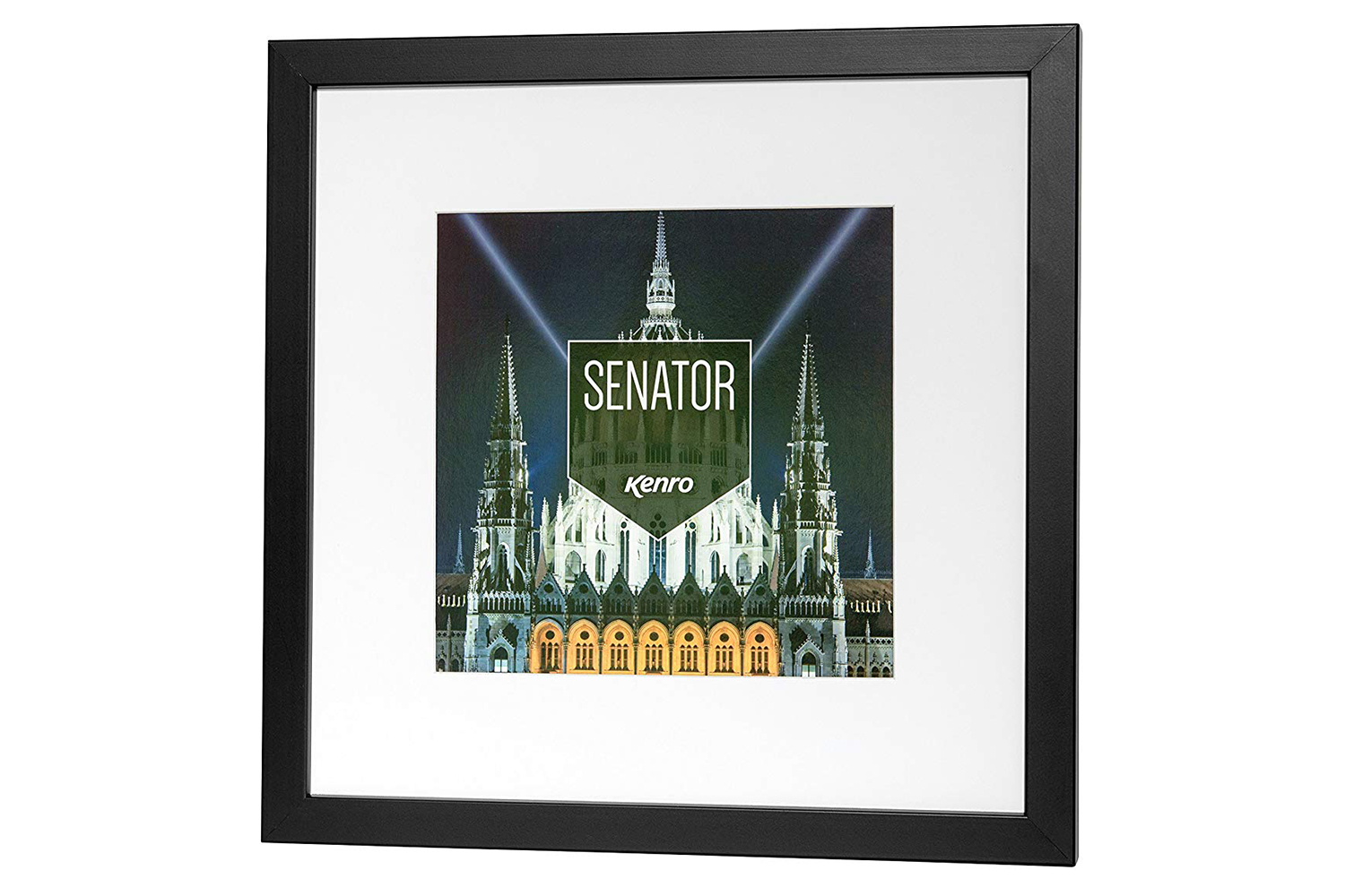 Kenro Senator Box 8x8" Photo Frame | Black