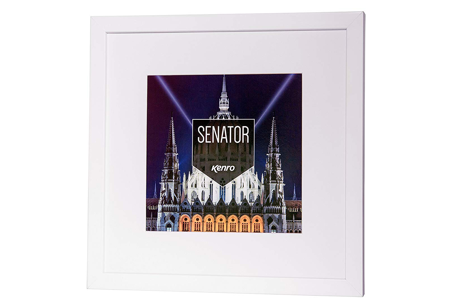Kenro Senator Box 8x8" Photo Frame | White