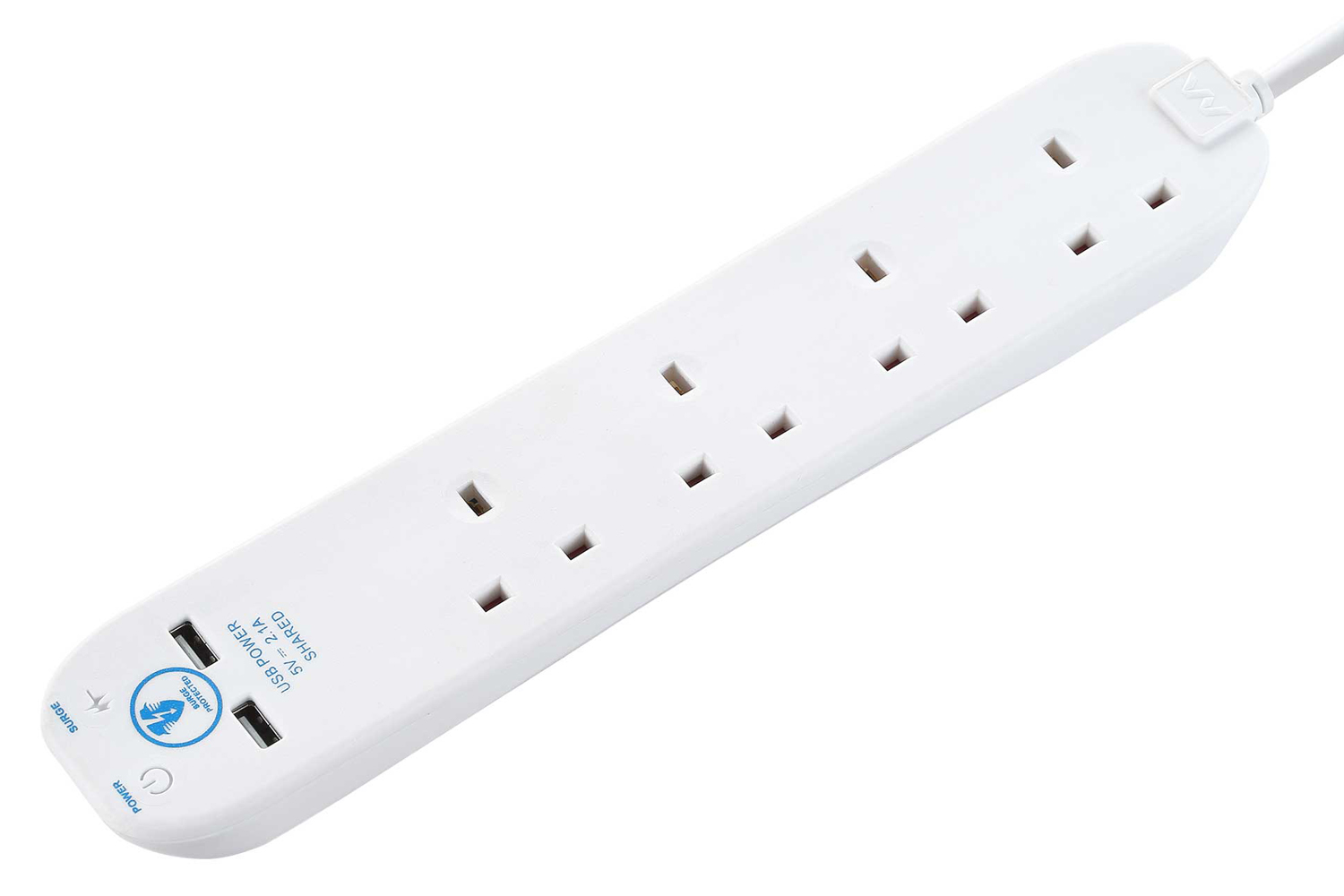 MasterPlug 4 Socket Surge USB Extension Lead Ireland