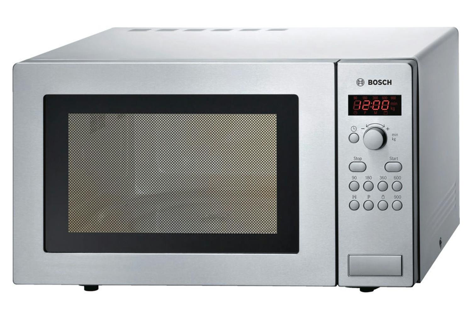 Bosch Series 2 25L 900W Freestanding Microwave | HMT84M451B | Stainless
