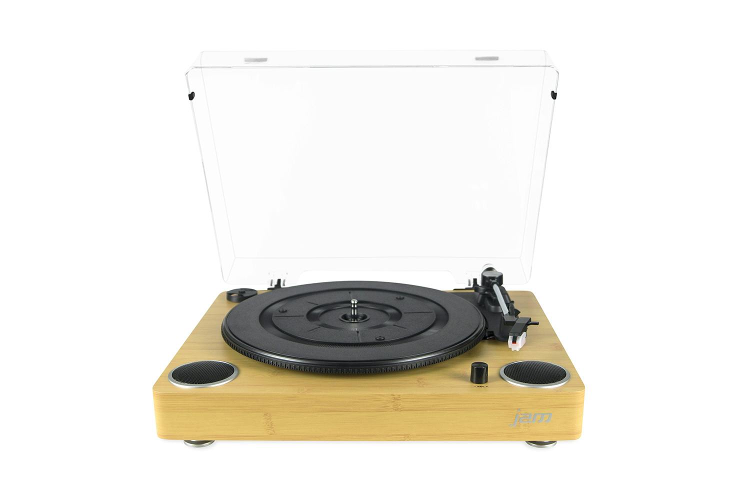 Jam Sound Turntable Built In Speakers Vinyl Record | HX-TTP200WD-GB
