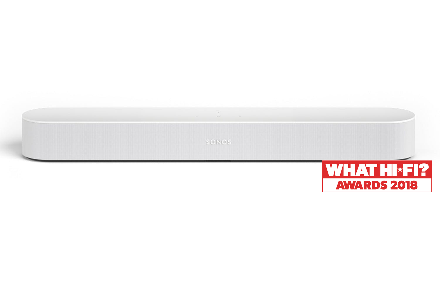 white sonos soundbar