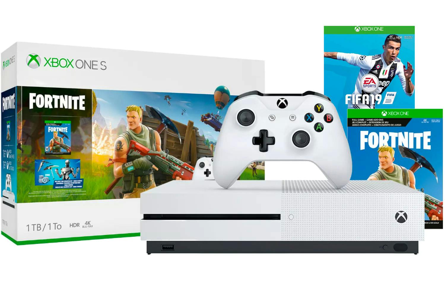 Xbox One S 1tb With Fortnite Ireland - 