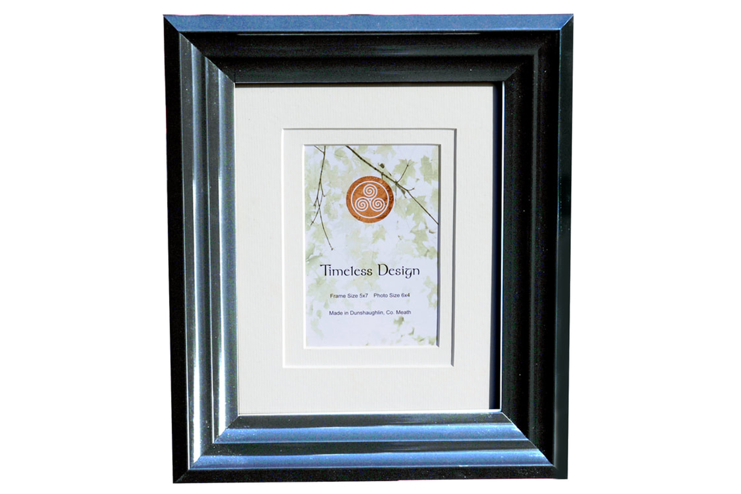 Timeless Art Deco 10x12" Photo Frame | Black