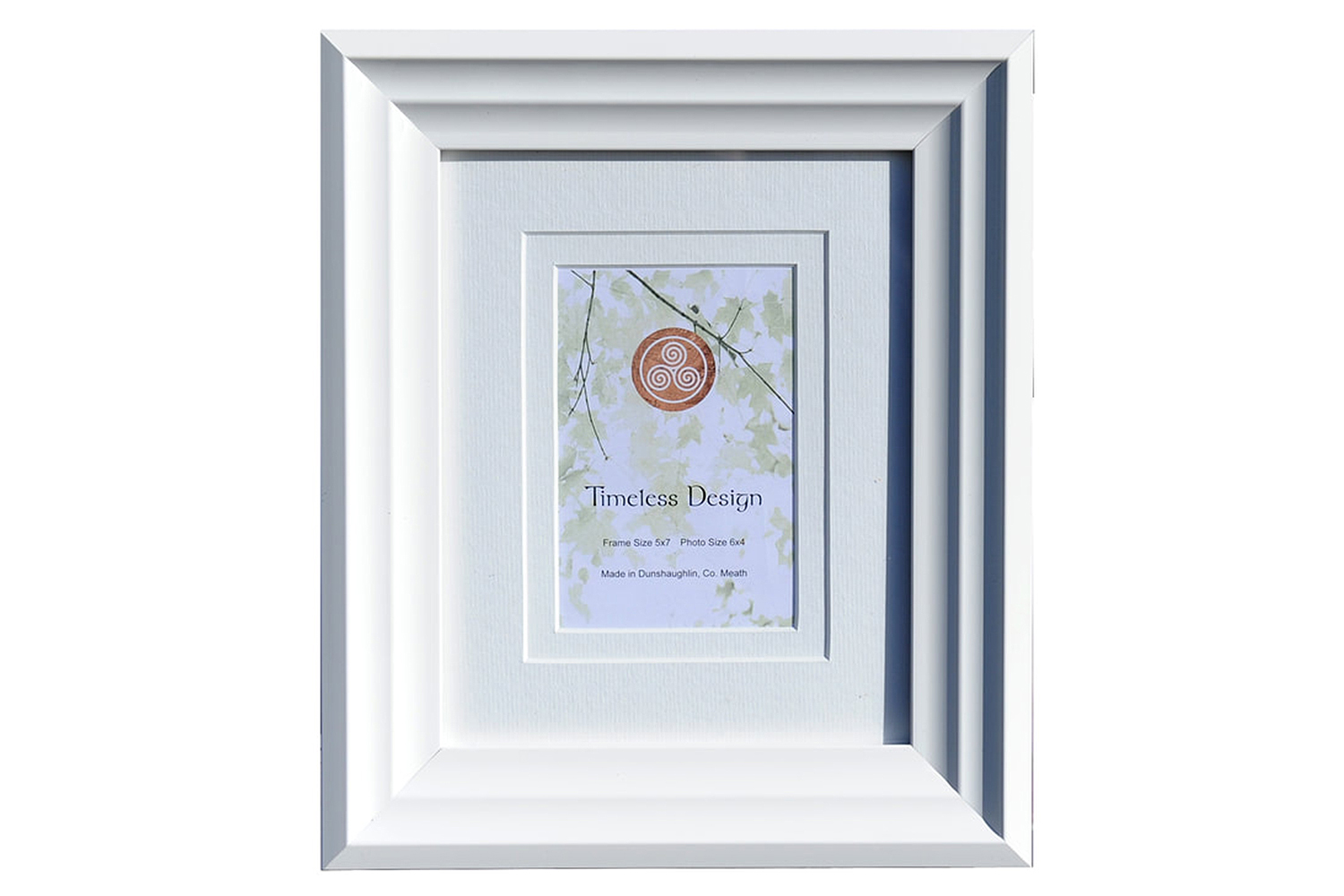 Timeless Art Deco 8x10" Photo Frame | White