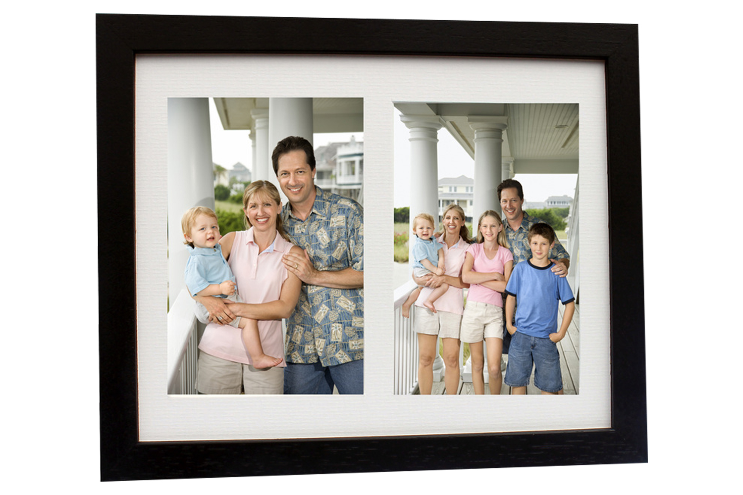 Timeless Duet 8x10" Twin Photo Frame | Black