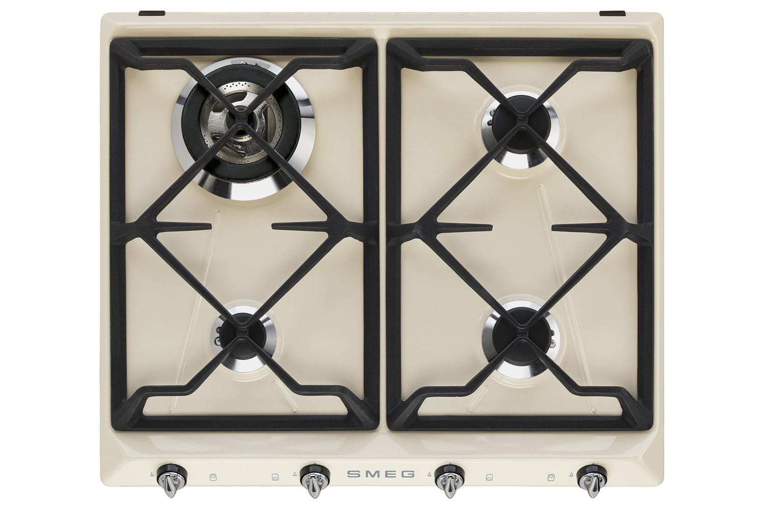 Smeg 60cm Victoria Aesthetic Gas Hob | SR964PGH | Cream
