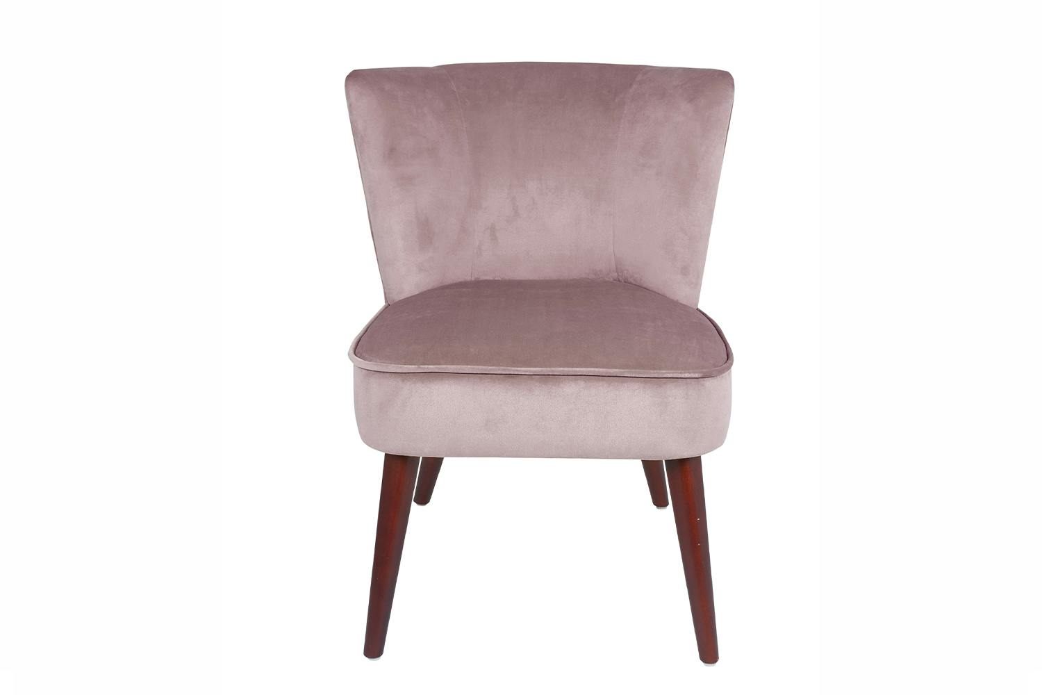 velvet chair blush pink