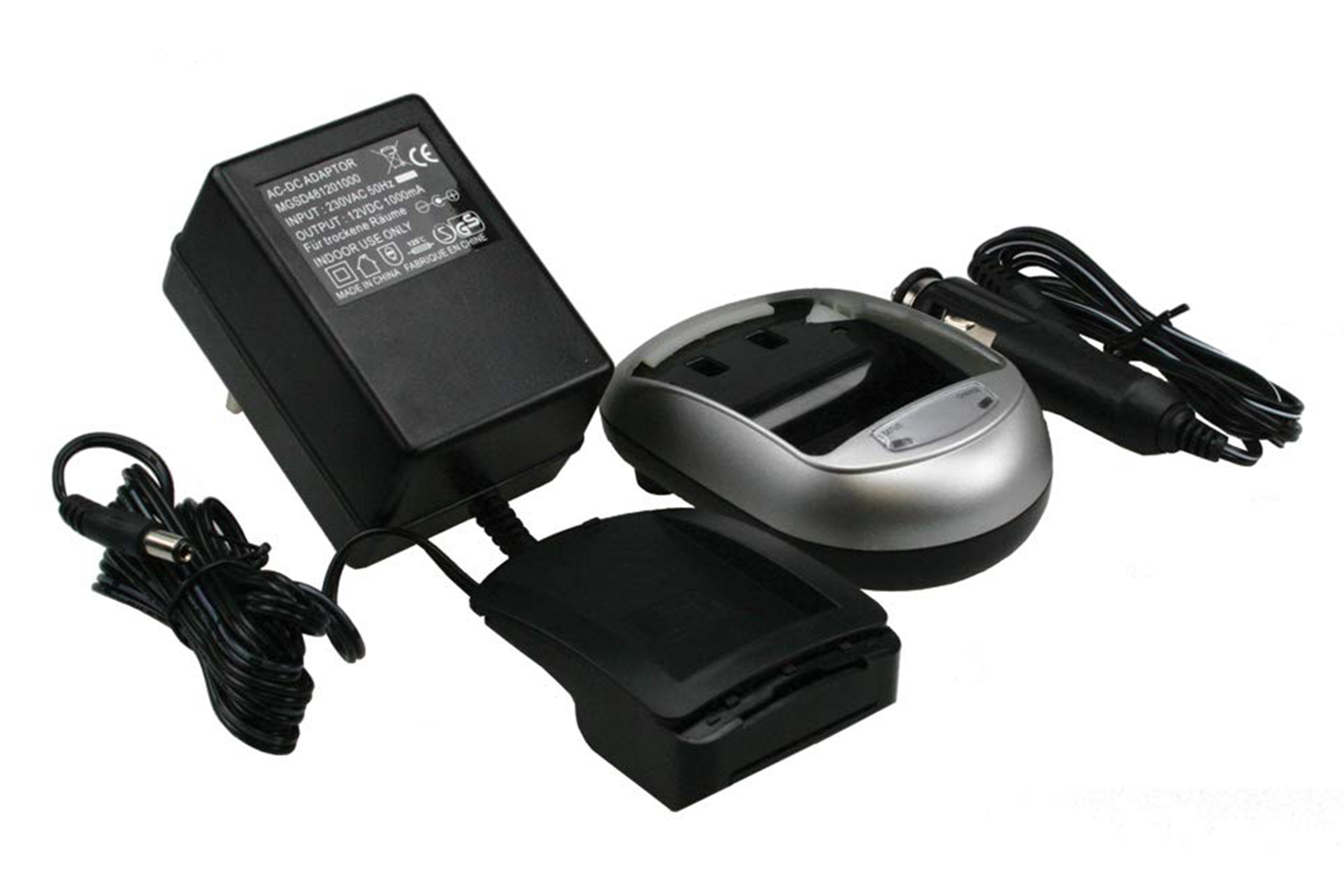 2-Power Base EU AC Plug DC Cord Blister Pack