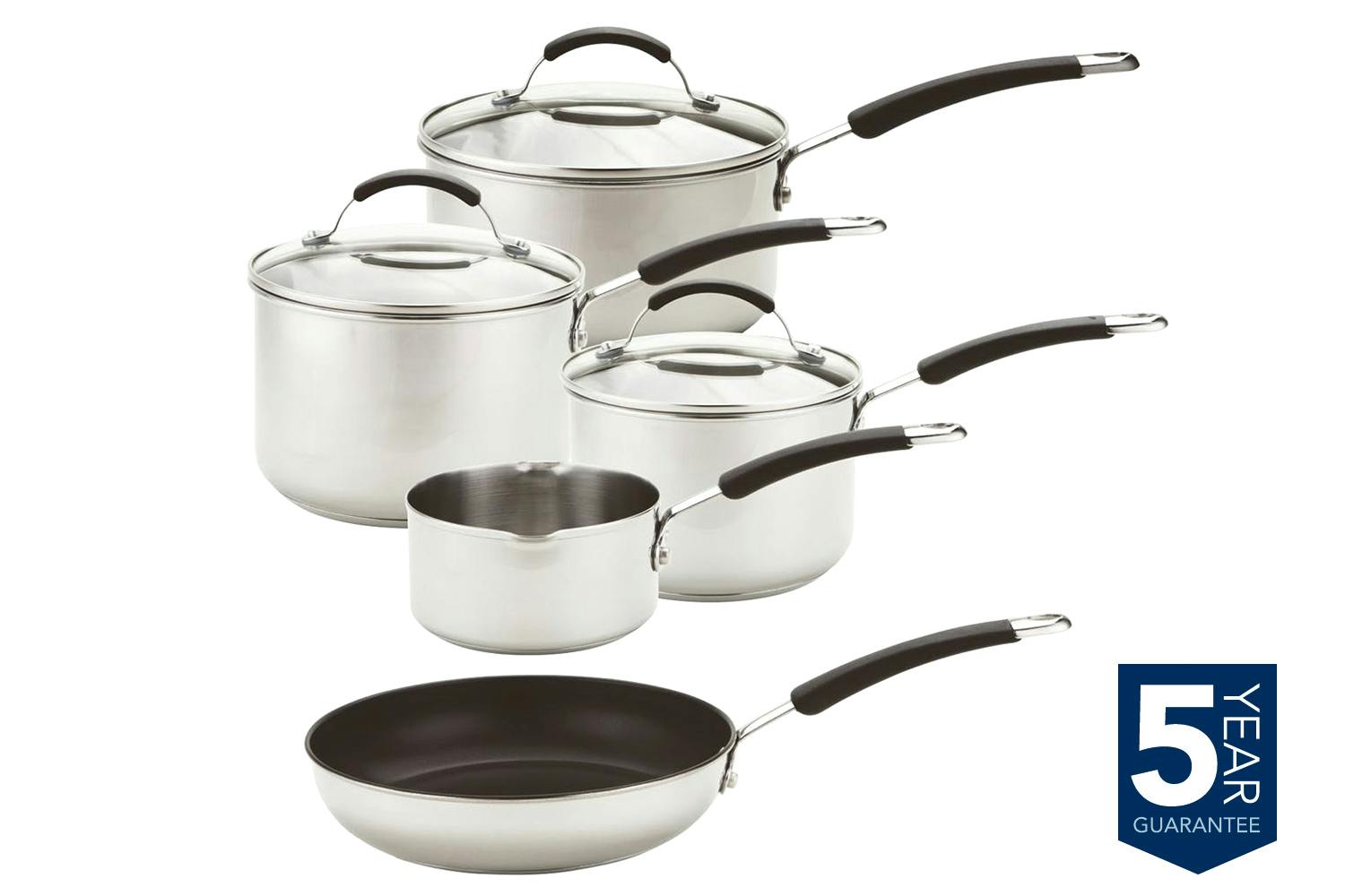 Meyer Stainless Steel 5 Piece Induction Pan Set | 74003
